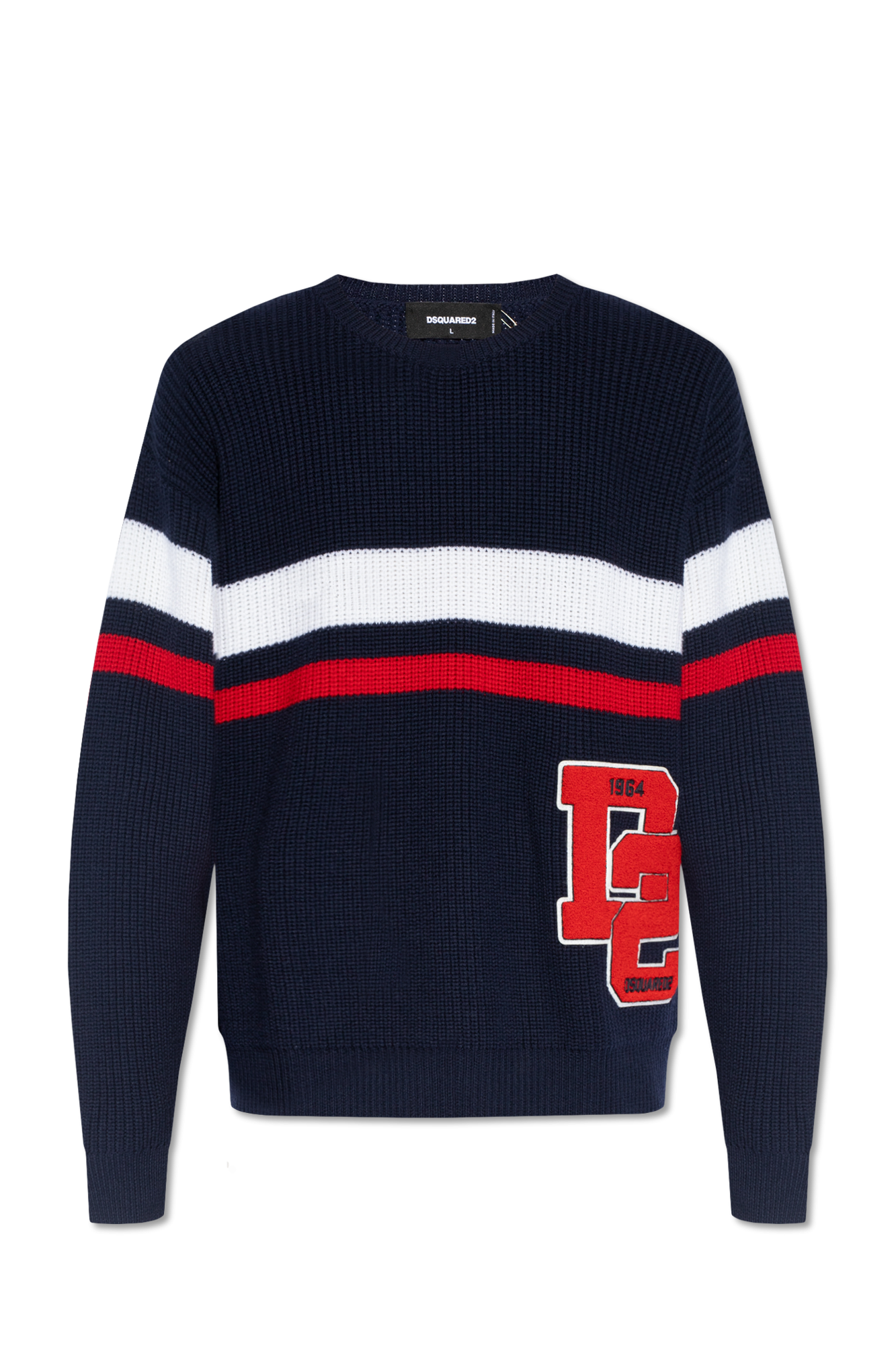 【送料&関税込】Dsquared2 Wool Pullover With Logo Knitwear | DSQUARED2.